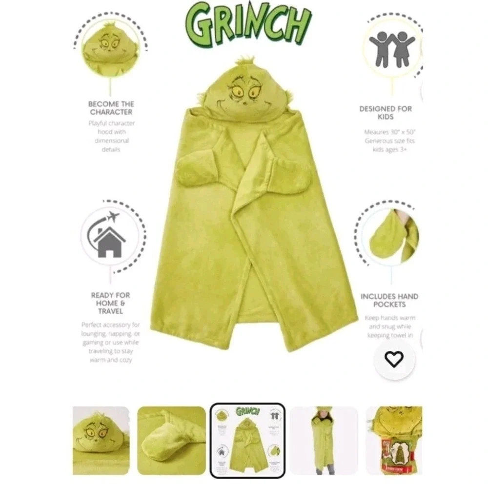 The Grinch Toddler Blanket